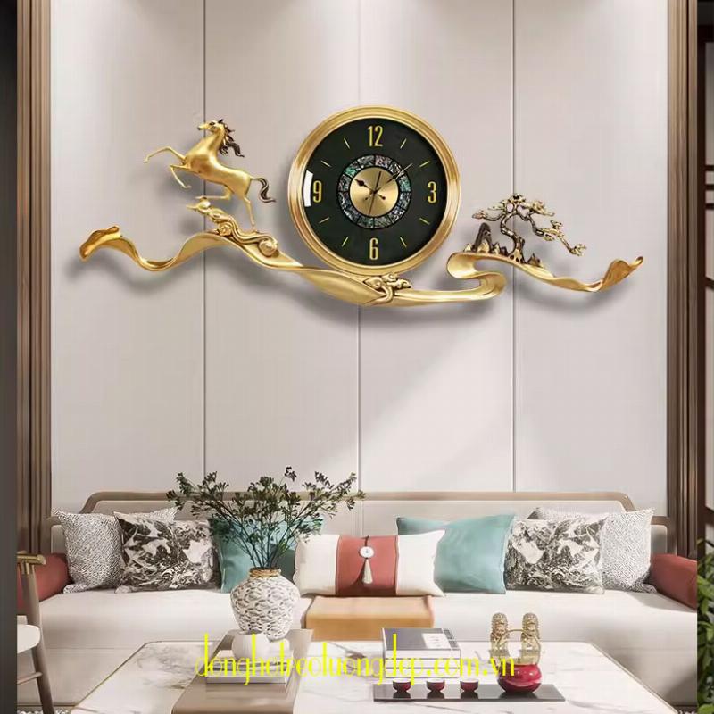Đồng hồ treo tường giá rẻ trang trí phòng khách hiện đại